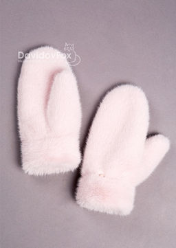 Варежки экомех дымчатая роза