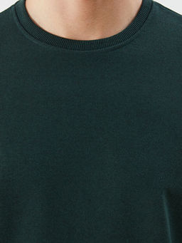 Bisiklet Yaka Erkek Sweatshirt