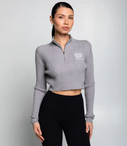 Джемпер #КТ1228, серый