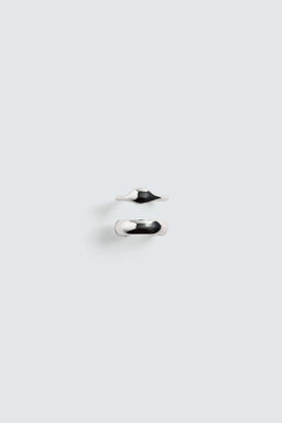 PACK OF 2 COMBINED METAL RINGS - Zara фото 3