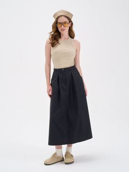 Юбка миди "Уголь" женская