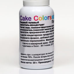 Цена за 2 шт. Голубой, пищевой гелевый краситель-концентрат Cake Colors, 20 гр - Simaland фото 2