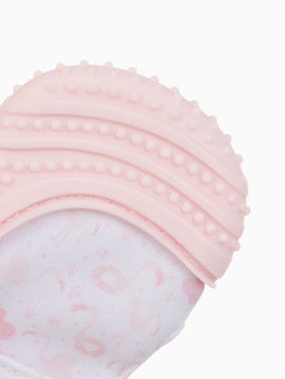 Прорезыватель на ручку для зубов «Фламинго», светло-розовый