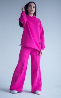 507 Костюм с толстовкой, начес, фуксия - Knitka wear фото 14