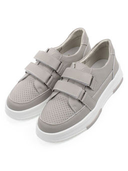 03-C138-3A GRAY Полуботинки спортивные женские (натуральная кожа)