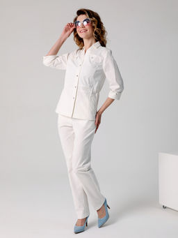 25210 Жакет белый