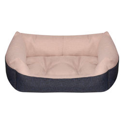 ВИА Лежак прямоугольный пухлый, с подушкой, бежевый, 70*55*21см 95012беж 99ред99 95012беж 95012беж