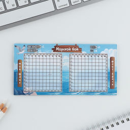 Блок для записи с отрывными листами, 30 л Морской бой - Artfox фото 2