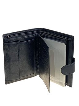 Кошелек-органайзер мужской из натуральной кожи, цвет черный - Greta фото 2