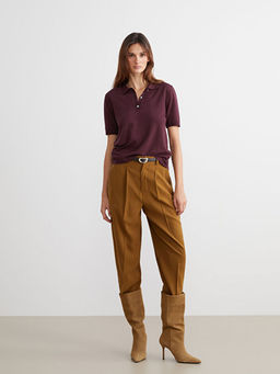 Polo Yaka Kad?n Triko Kazak