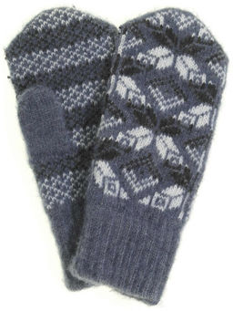 Варежки женские "Звезды с ромбами" ПП 3229-9