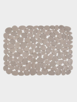 Коврик для раковины Доляна «Галька», 30×40 см, прозрачный, серо-коричневый