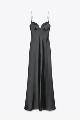 LONG SATIN DRESS - Zara фото 5