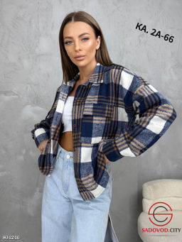 Женская рубашка в клетку