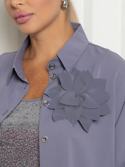 Костюм П-2214/4 Цвет:серый - Леди агата фото 3