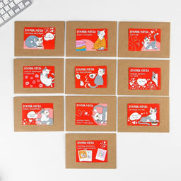 Конверты с наклейками «Открой, когда...», набор 10 шт., 16×11.5 см