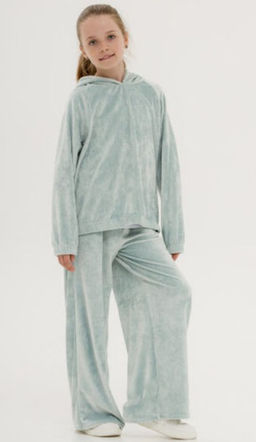 Детский костюм, велюр премиум, мята