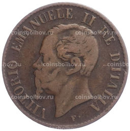 Монета 1 чентезимо 1867 года М Италия