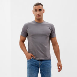 Футболка Collorista, размер 44-46, графит