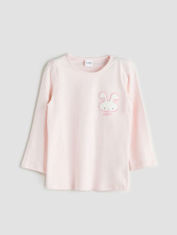 Bisiklet Yaka K?z ?ocuk Pijama ?st