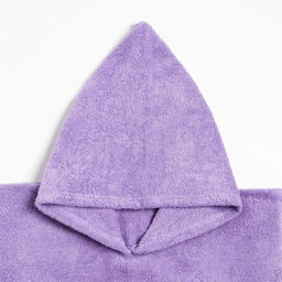 Полотенце-пончо Крошка Я Гномик, цвет сиреневый, размер 24-32, 100 % хлопок, 320 г/м2  фото 5