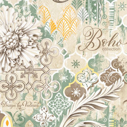 VAL BH-HS4 Кофр подвесной для хранения, 4 секции, 30*30*84 см, BOHO, шт