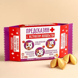 Печенье с предсказаниями Предсказин, 36 г (6 шт. х 6 г).