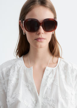 Blusa de corte holgado con mangas abullonadas - H&m фото 4