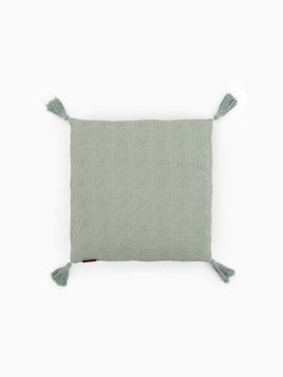 Наволочка декоративная с кисточками SL Home TASSEL, 4545 см, оливковая