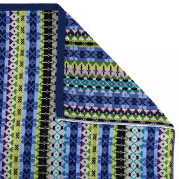 Missoni-3005 Полотенце махровое 100х150см, плотность 375гр/м2, 100% хлопок, велюр, синий, Bolangde (Китай) - Домашняя мода фото 3