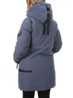 M2007 GRAY/LT. BLUE Пальто зимнее женское MARIA - Fashion фото 8