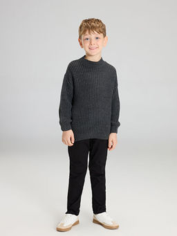 Bisiklet Yaka Triko Erkek ?ocuk Kazak