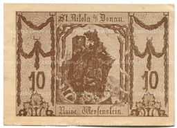 Банкнота 10 геллеров 1920 года Австрия  Санкт-Никола на Дунае (нотгельд)