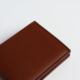 Портмоне мужское, без застёжки, отдел для карт, монет, коричневое