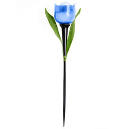 USL-C-454/PT305 BLUE TULIP Садовый светильник на солнечной батарее "Синий тюльпан". Белый свет. 1*LR аккумулятор в/к. IP44. TM Uniel.