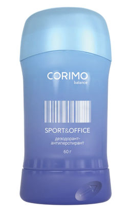А.Т. Corimo Дезодорант-стик твердый гелевый д/тела Sport & Office 60гр син.