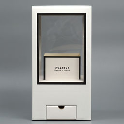 Коробка подарочная для цветов с вазой из МГК складная, упаковка, «Счастье рядом», 16×23×16 см