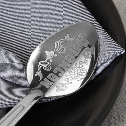 Цена за 3 шт. Ложка чайная именная Алексей, h=14 см