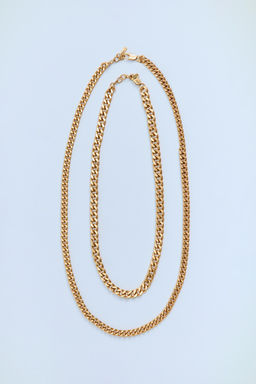 PACK OF 2 CHAIN LINK NECKLACES