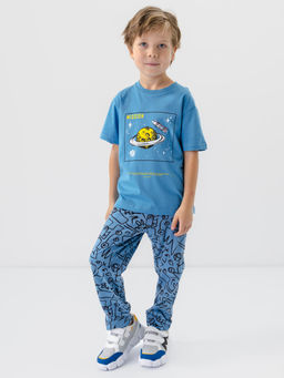CHILLEASY 270001C-40 Пижама для мальчика (футболка, брюки), Светло синий