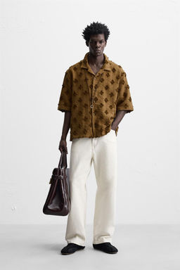 TEXTURED JACQUARD SHIRT - Zara фото 10