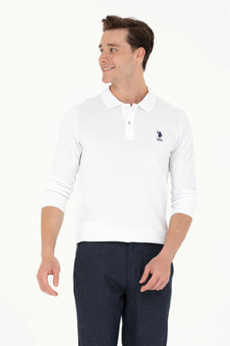 U. S. Polo Assn Мужской белый базовый свитшот - U.s. polo assn фото 8