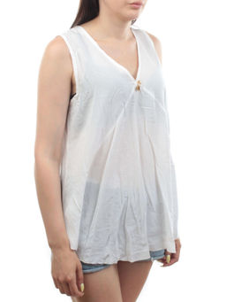 GM2623 WHITE Туника женская (85% хлопок, 15% спандекс)
