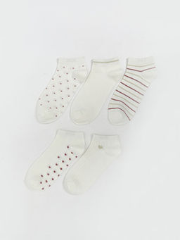 Desenli Kad?n Patik ?orap 5li