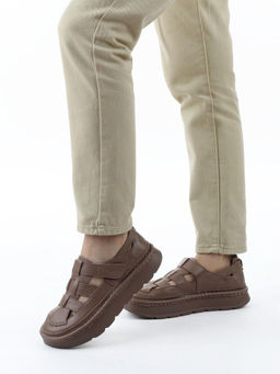 06-2192-5 DK. BEIGE Туфли женские (натуральная кожа)