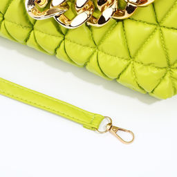 Сумка-клатч на фермуаре, цвет салатовый - Simaland фото 6