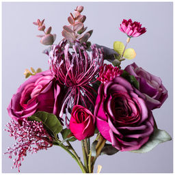 БУКЕТ ИСКУССТВЕННЫХ ЦВЕТОВ ВЫСОТА=25 СМ БЕЗ УПАКОВКИ - Lefard фото 2