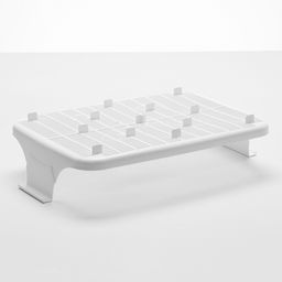 Туалет с бортом и сеткой, 45×34×15 см, белый, бирюзовый