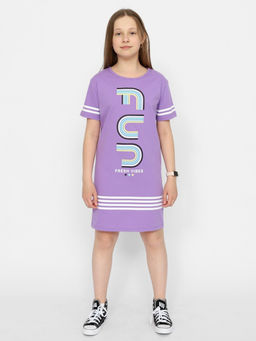 CRB wear/CSJG 63586-45-378 Платье для девочки,лаванда/Ex.Cherubino