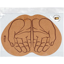 Коврик пробковый для бани и сауны 43*30см "Ладони"